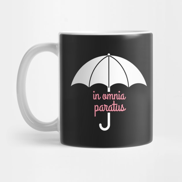 In Omnia Paratus Life and Death Brigade Umbrella by Stars Hollow Mercantile